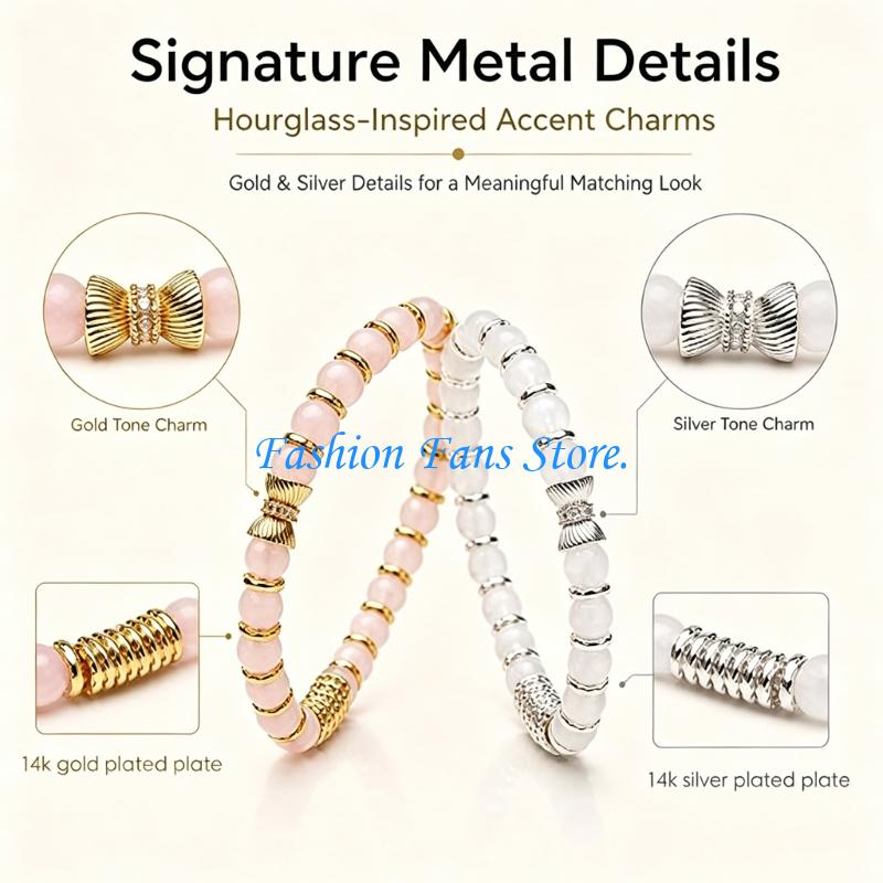 طقم أساور خرز مستديرة مع خرز م - مراجعة Coordinates Bracelet وسعره