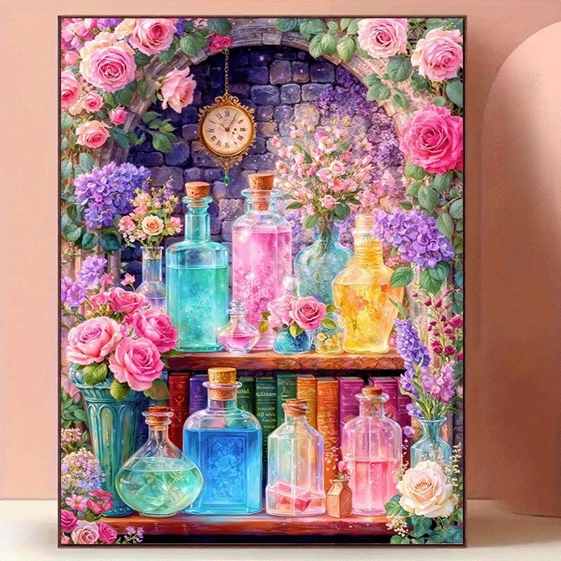 لوحة ماسية ملونة بتصميم زهور/ك - مراجعة Photo Mosaic Print وسعره